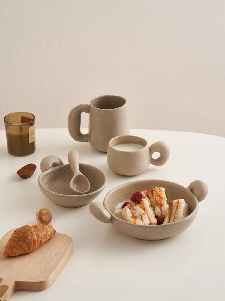 マドカリンダル　BIG EARED BOWL S Handmade Ceramic Pasta Bowl / Cereal Bowl / Salad Bowl / Hand