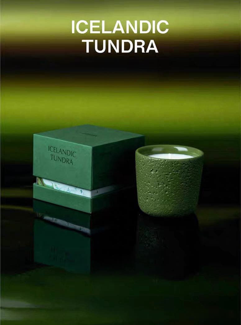 View of Wood Wick Scented Candle - Breath Of Nature Scented - Iceland Tundra ...