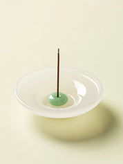 Still Pond Incense Stick Holder Burner with Ash Catcher, Zen Accent Decor for Hygge Living
