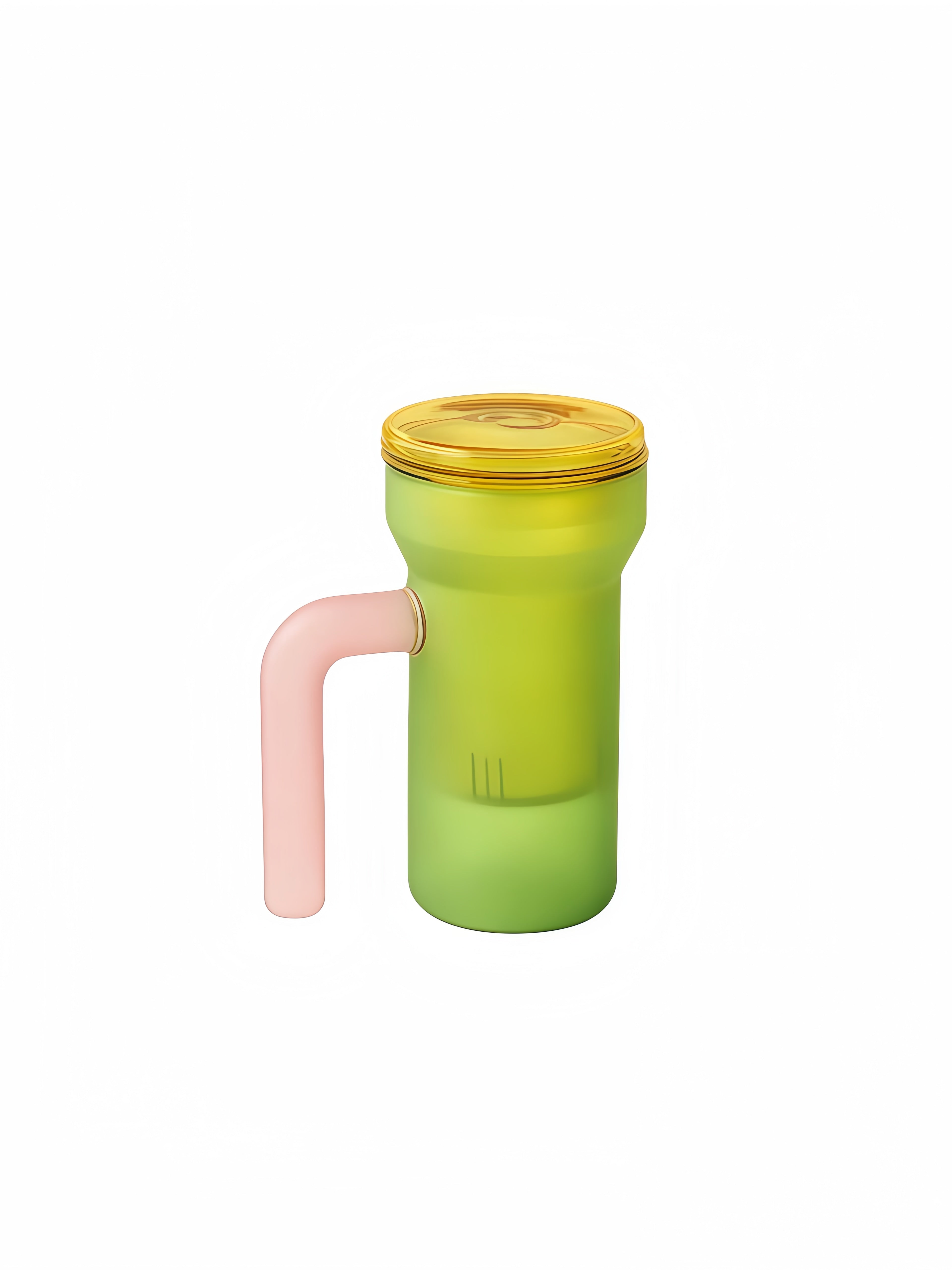 Color Play Lidded Glass Tea Infuser Mug – Cute Dopamine Loose Leaf Tea Cup for the Office, Dishwasher Safe