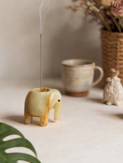 Gentle Giant 2-in-1 Incense Burner & Tealight Candle Holder – Cute Modern Stoneware Decor for Nordic & Hygge Homes