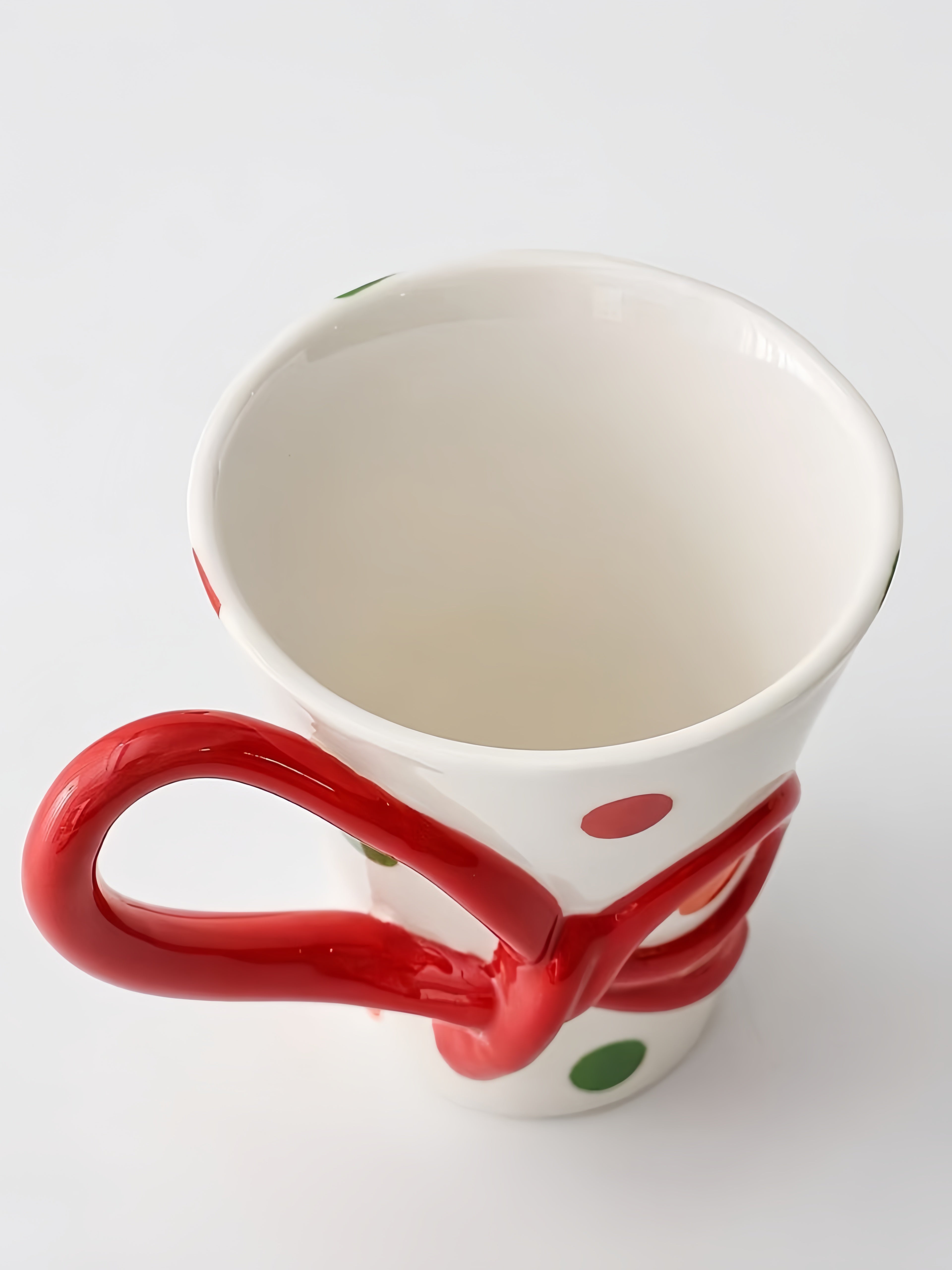 Confetti Ceramic Mug, Playful Whimsical Polka Dot Coffee Tea Cup for Home & Office