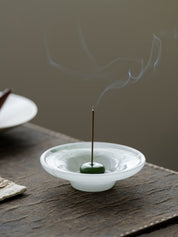 Still Pond Incense Stick Holder Burner with Ash Catcher, Zen Accent Decor for Hygge Living