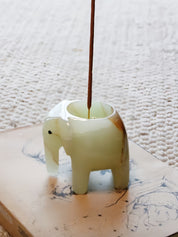 Gentle Giant 2-in-1 Incense Burner & Tealight Candle Holder – Cute Modern Stoneware Decor for Nordic & Hygge Homes