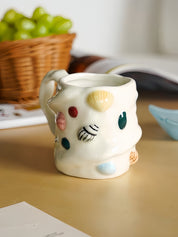 Seaside Treasures Ceramic Mug, Whimsical Coffee Tea Cup at Home or Work