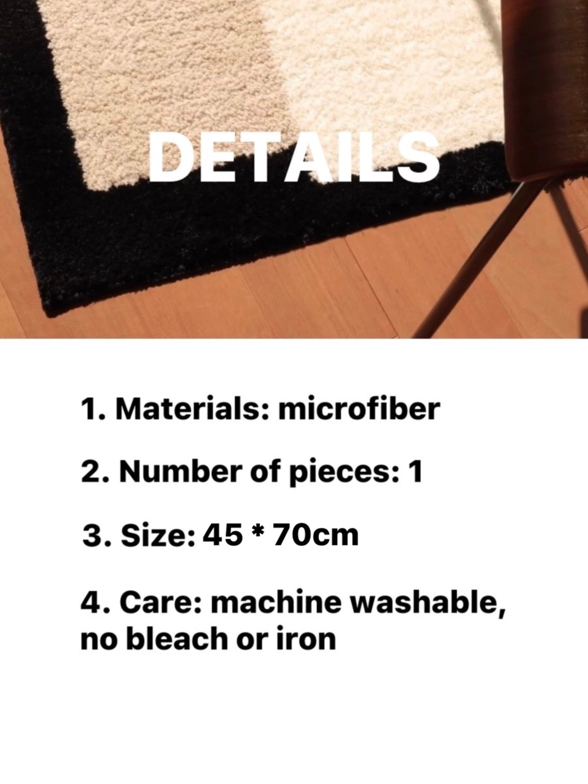 Soft Contemporary Abstract Geometric Bath Rug, Absorbent, Anti-slippery Mat