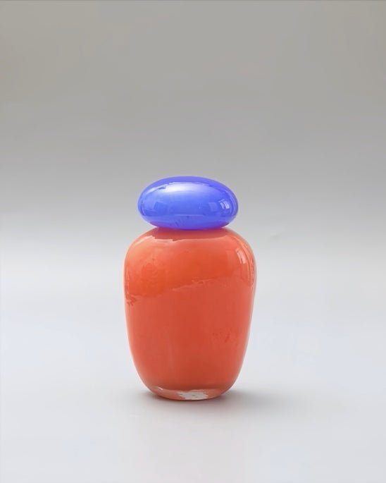 Bonbon Glass Jar Ornament, Whimsical Dopamine Decor Object, Bud Vase - Bonbon Glass Jar-Raspberry - INSPECIAL HOME