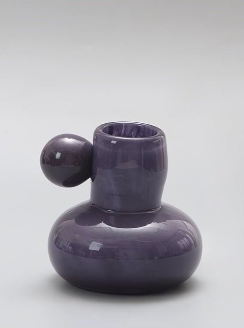 Bonbon Mini Decorative Jar, Whimsical Dopamine Decor Object - Bonbon Mini Decorative Jar-Eggplant - INSPECIAL HOME