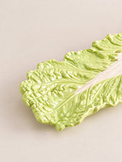 Ceramic Cabbage Incense Stick Holder with Ash Catcher, Whimsical Decor for Living Room Shelves -Holder- Garden Leaf Ceramic Incense Stick Holder - INSPECIAL HOME