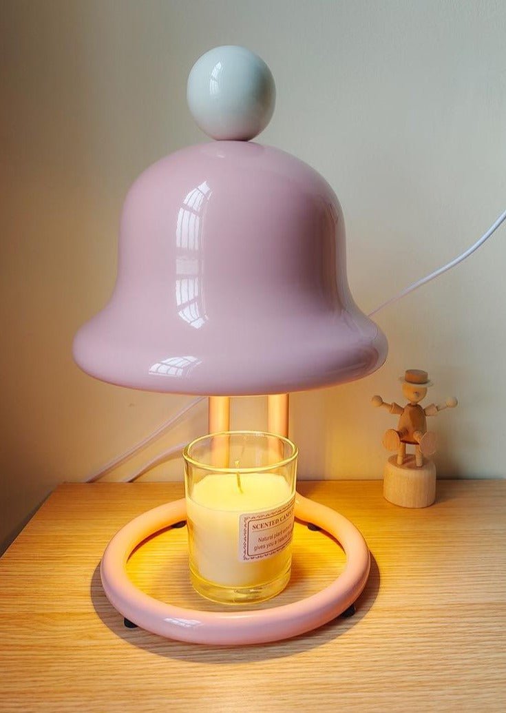Cute Creamy Bell Candle Warmer Lamp For Large Candles - Bell Candle Warmer Lamp-Pinky Bubble - INSPECIAL HOME