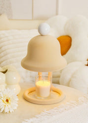 Cute Creamy Bell Candle Warmer Lamp For Large Candles - Bell Candle Warmer Lamp-Vanilla Bubble - INSPECIAL HOME