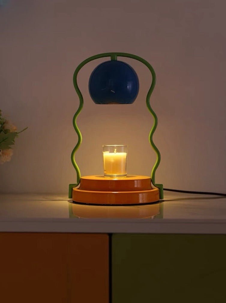 Cute Retro Memphis Candle Warmer Lamp For Large Candles - Memphis Candle Warmer Lamp - INSPECIAL HOME