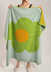 Cute Whimsical Sunflower Bath Towel - Ultra Soft & Absorbent Staple Cotton - Sunflower Bath Towel - Green Bath Towel - 140 * 70cm - INSPECIAL HOME