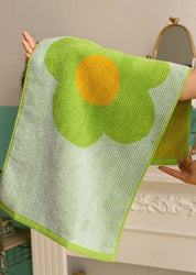 Cute Whimsical Sunflower Bath Towel - Ultra Soft & Absorbent Staple Cotton - Sunflower Bath Towel - Green Towel - 35 * 75cm - INSPECIAL HOME