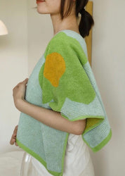 Cute Whimsical Sunflower Bath Towel - Ultra Soft & Absorbent Staple Cotton - Sunflower Bath Towel - Green Bath Towel - 140 * 70cm - INSPECIAL HOME