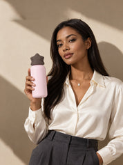 Dopamine Pastel Star Stainless Steel Thermos, Cute Compact Lightweight Vacuum Insulated Water Bottle -Thermoses- Pastel Star Thermos-Purple/Yellow - Inspecial Home