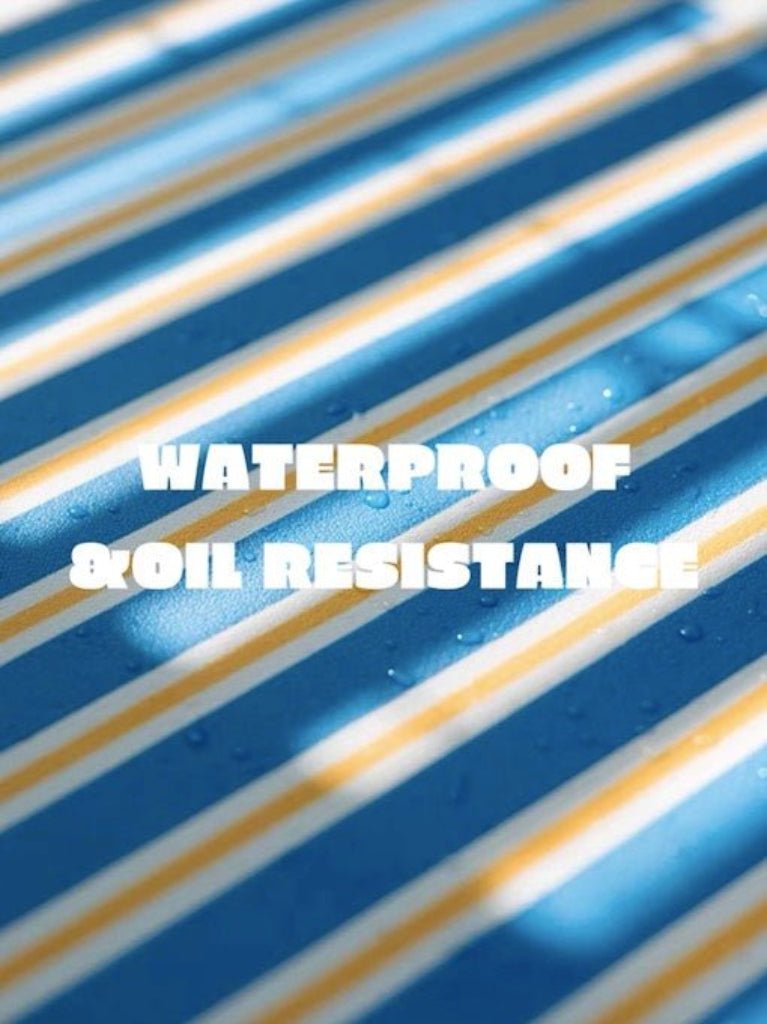 Dopamine Stripe Placemat Set Of 4 Pcs For Table Setting, Easy Cleaning - Dopamine Stripe Placemat Set - Green - Set Of 4 Pcs - INSPECIAL HOME