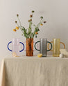 Dual-handle Dopamine Glass Flower Vase - Table Setting Centerpiece - Dual-handle Dopamine Glass Flower Vase-Amber - INSPECIAL HOME