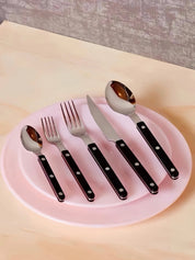 Elegant Modern Nordic Flatware Set Of 10 - Bistrot Rivet Cutlery Silverware -Flatware Sets- 10-Pcs Nordic Style Flatware Set - Ivory - INSPECIAL HOME