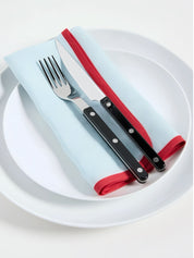 Elegant Modern Nordic Flatware Set Of 8 ( $4.9 Each ) - Bistrot Rivet Cutlery Silverware - Flatware Sets - 8 - Pcs Nordic Style Flatware Set - Ivory - Sabre Paris