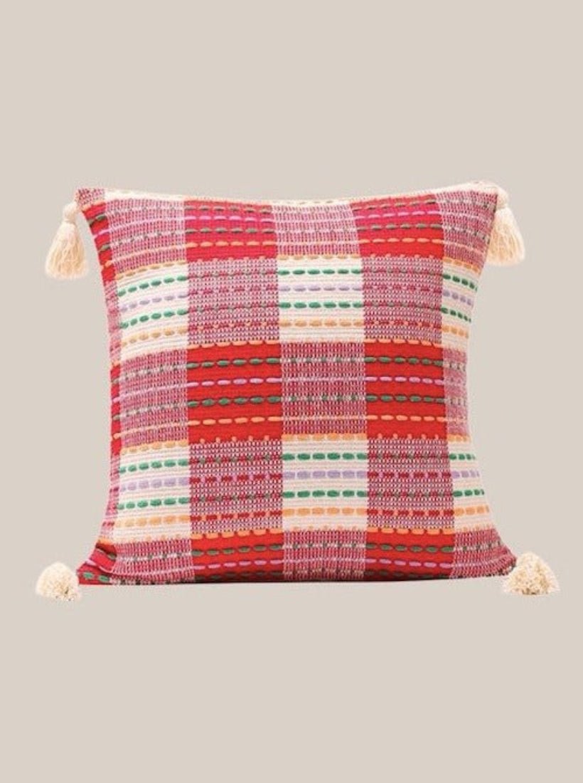 French Style Decorative Throw Pillow Pillowcase - French Style Decorative Throw Pillow Pillowcase-Checker: 45 * 45cm - INSPECIAL HOME