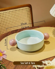 Gelato Pasta Bowl - Cute Dopamine Whimsical Ceramic Dinnerware - Gelato Pasta Bowl-Sea Salt & Taro - INSPECIAL HOME