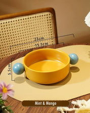 Gelato Pasta Bowl - Cute Dopamine Whimsical Ceramic Dinnerware - Gelato Pasta Bowl-Mint & Mango - INSPECIAL HOME