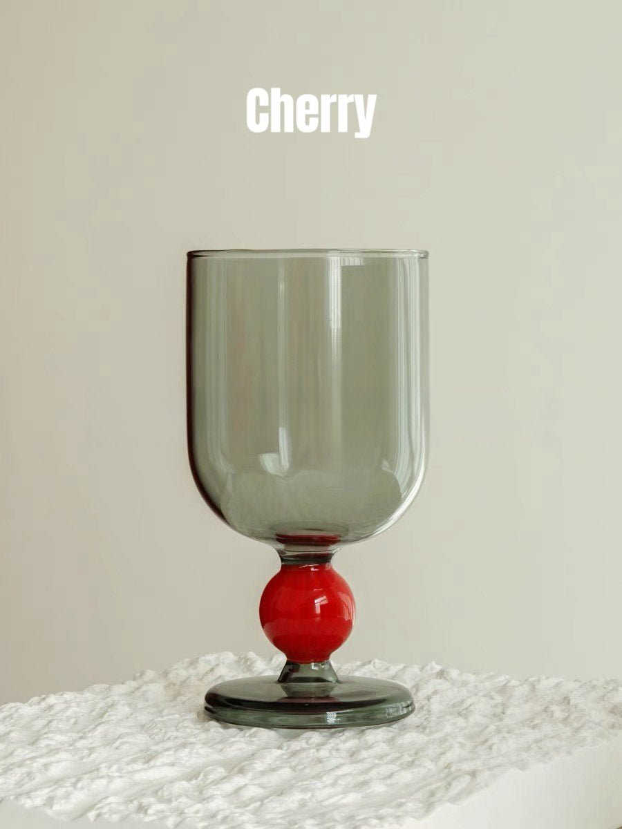 Gumballs Wine Glass - Eclectic Whimsical Coloured Cocktail Glasses - Gumballs Wine Glass - Cherry - INSPECIAL HOME