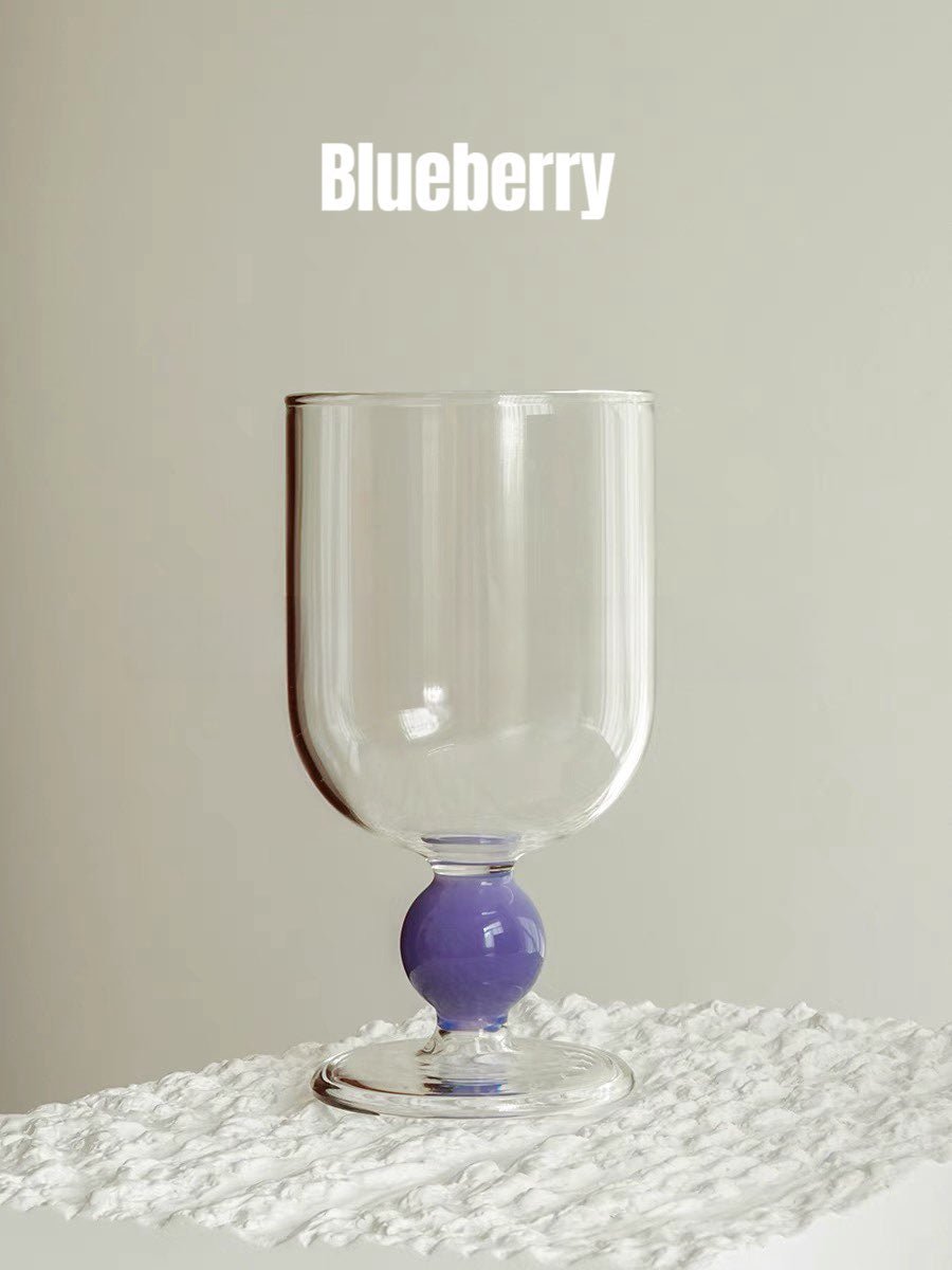 Gumballs Wine Glass - Eclectic Whimsical Coloured Cocktail Glasses - Gumballs Wine Glass - Blueberry - INSPECIAL HOME