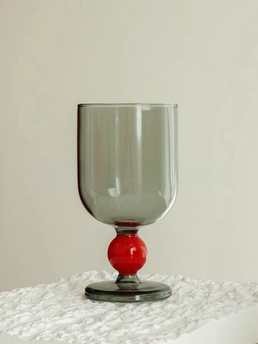 Gumballs Wine Glass - Eclectic Whimsical Coloured Cocktail Glasses - Gumballs Wine Glass-Cherry - INSPECIAL HOME