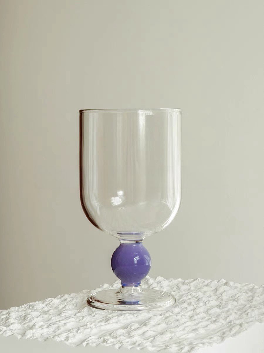 Gumballs Wine Glass - Eclectic Whimsical Coloured Cocktail Glasses - Gumballs Wine Glass-Blueberry - INSPECIAL HOME