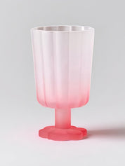 Hand Blown Petal Goblets - Cute Whimsical Colored Wine Glasses - Stemware - Petal Goblets-Paloma - INSPECIAL HOME