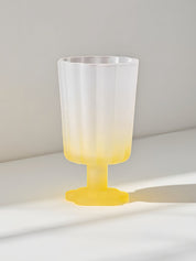 Hand Blown Petal Goblets - Cute Whimsical Colored Wine Glasses - Stemware - Petal Goblets-Lemonade - INSPECIAL HOME
