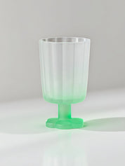 Hand Blown Petal Goblets - Cute Whimsical Colored Wine Glasses - Stemware - Petal Goblets-Mojito - INSPECIAL HOME