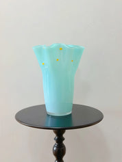 Handblown Wavy Whimsical Glass Vase - Eclectic Table Setting Centrepieces - Vases - Wavy Whimsical Glass Vase-Tahiti - INSPECIAL HOME