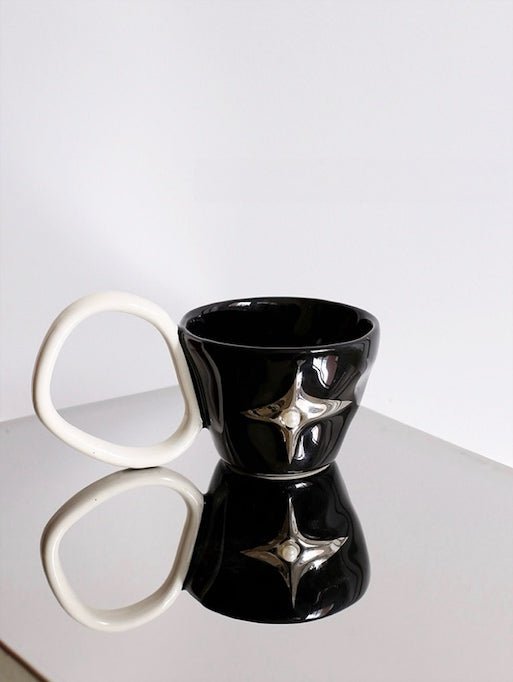 Handmade Ceramic Star Coffee Mug, Eclectic Tea Espresso Cup - Star Coffee Mug - INSPECIAL HOME