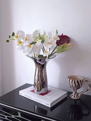 Handmade Modern Silver Bloom Vase, Ceramic Botanica Centrepiece Vase -Vases- Bloom Vase-Small - INSPECIAL HOME