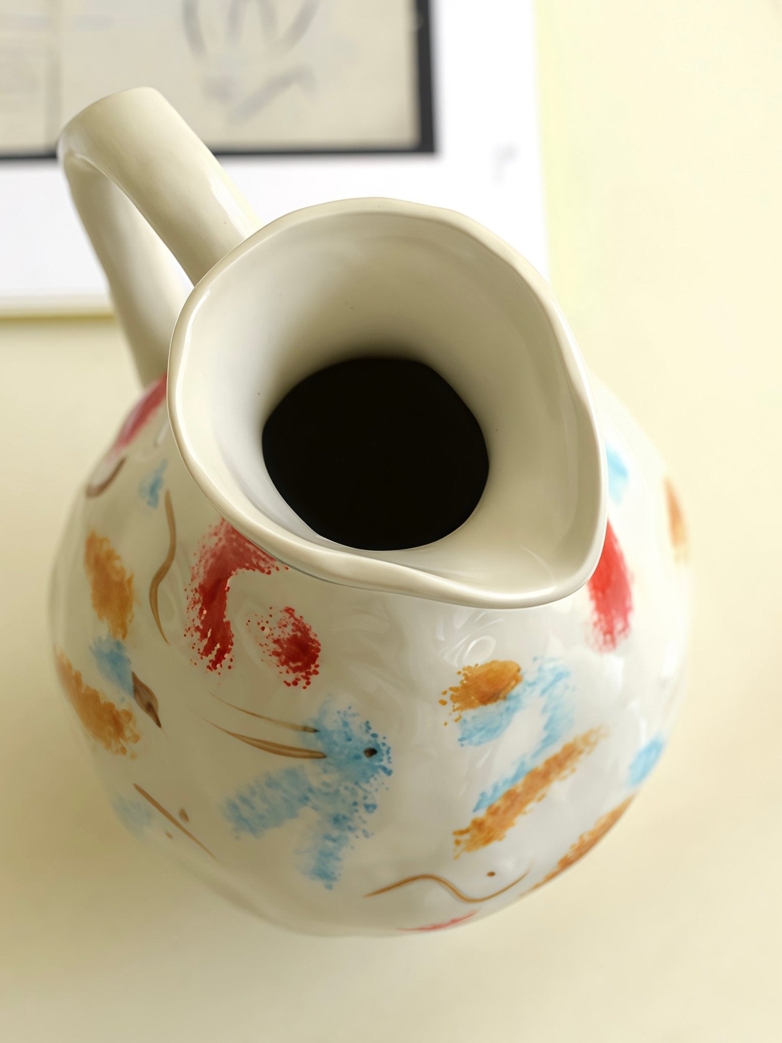 Handmade Nordic Style Pottery Jug Vase - Handmade Nordic Style Pottery Jug Vase - INSPECIAL HOME