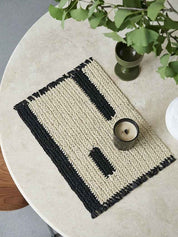 Handmade Retro Nordic Woven Reed Placemat Set of 4 Pcs for Elegant Table Setting - Retro Nordic Style Placemat Set - INSPECIAL HOME