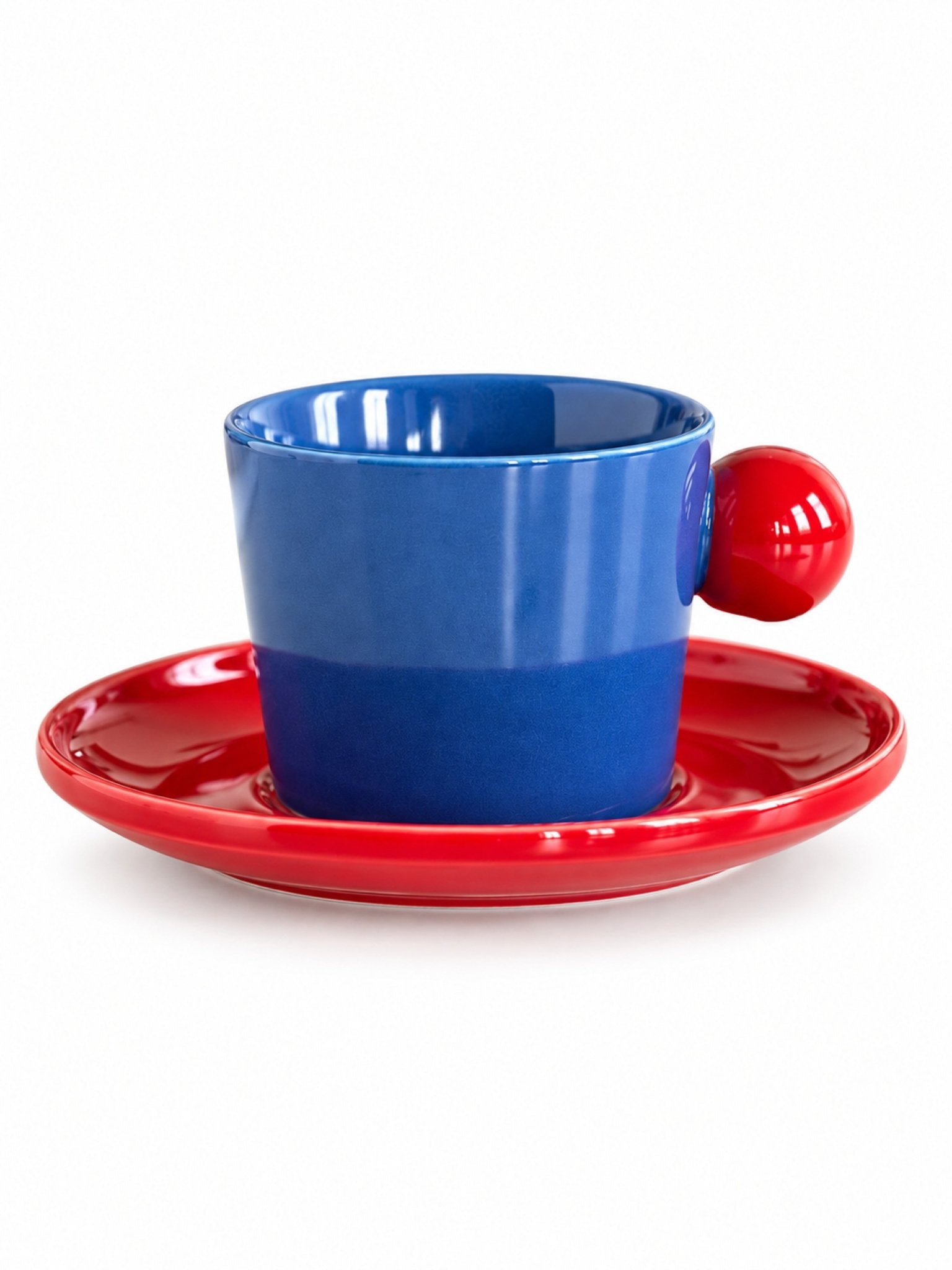 Handmade Skittles Coffee Mug With Saucer - Cute Dopamine Espresso Cup -Mugs- Skittles Coffee Mug With Saucer-Style A - INSPECIAL HOME