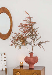 Handmade Wabi Sabi Ceramic Pottery Vase - Red / Black / White - Vases - Wabi Sabi Vase - Brick Red - INSPECIAL HOME