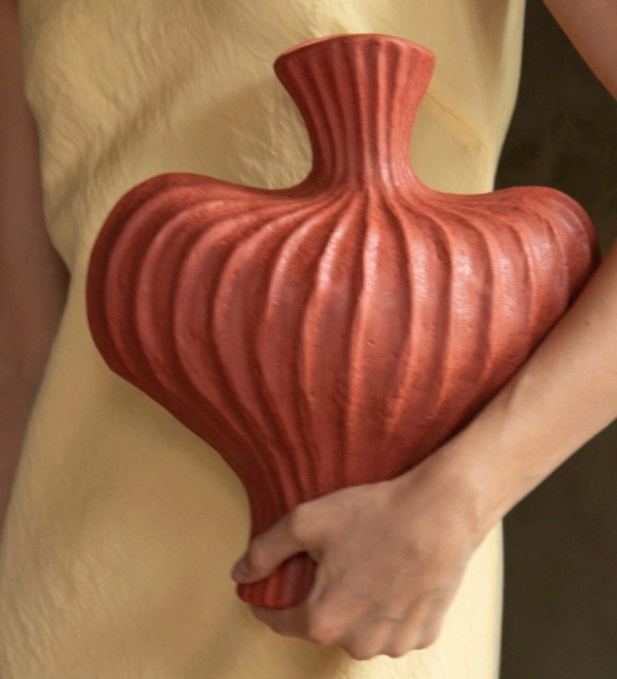  White - Vases - Wabi Sabi Vase - Brick Red - INSPECIAL HOME