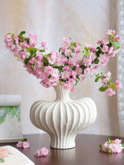 Handmade Wabi Sabi Ceramic Pottery Vase - Red / Black / White - Vases - Wabi Sabi Vase - White - INSPECIAL HOME