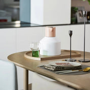 Insulated Geometric Water Pitcher - Large Thermal Jug for Cold or Hot Beverages - Geometric Insulated Pitcher - Rosy - Inspecial Home