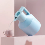 Insulated Geometric Water Pitcher - Large Thermal Jug for Cold or Hot Beverages - Geometric Insulated Pitcher - Rosy - Inspecial Home