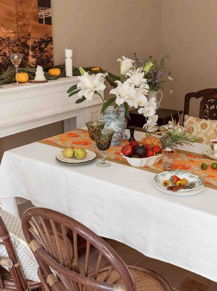 Italian Style Decorative Table Runner for Elegant Fall Table Setting - Italian Style Decorative Table Runner - INSPECIAL HOME