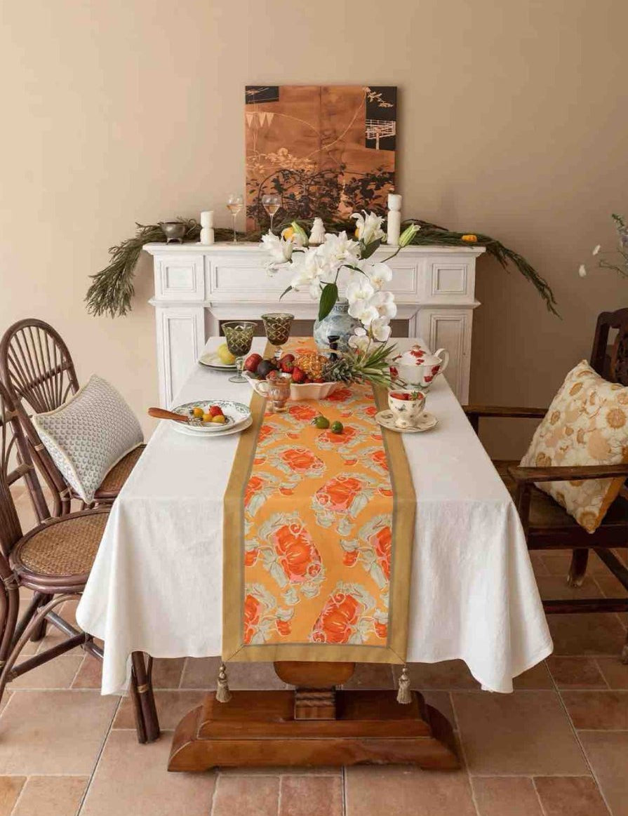 Italian Style Decorative Table Runner for Elegant Fall Table Setting - Italian Style Decorative Table Runner - INSPECIAL HOME