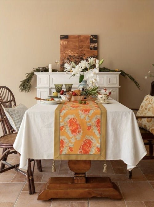 Italian Style Decorative Table Runner for Elegant Fall Table Setting - Italian Style Decorative Table Runner - INSPECIAL HOME