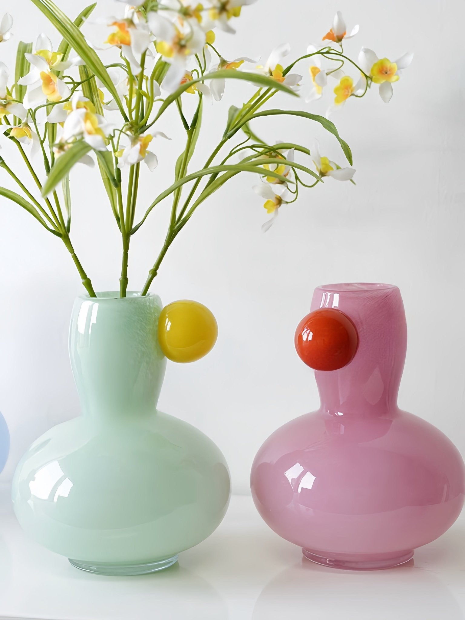 Jelly Bean Bud Vase - Whimsical Dopamine Centerpiece Vase for Gorgeous Tablescape - Vases - Jelly Bean Bud Vase-Pink - INSPECIAL HOME