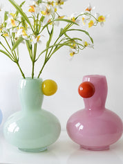 Jelly Bean Bud Vase - Whimsical Dopamine Centerpiece Vase for Gorgeous Tablescape - Vases - Jelly Bean Bud Vase-Pink - INSPECIAL HOME